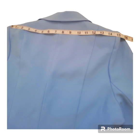 Vintage Blue mini 60's style jacket blazer dress Sise XS - Picture 9 of 11